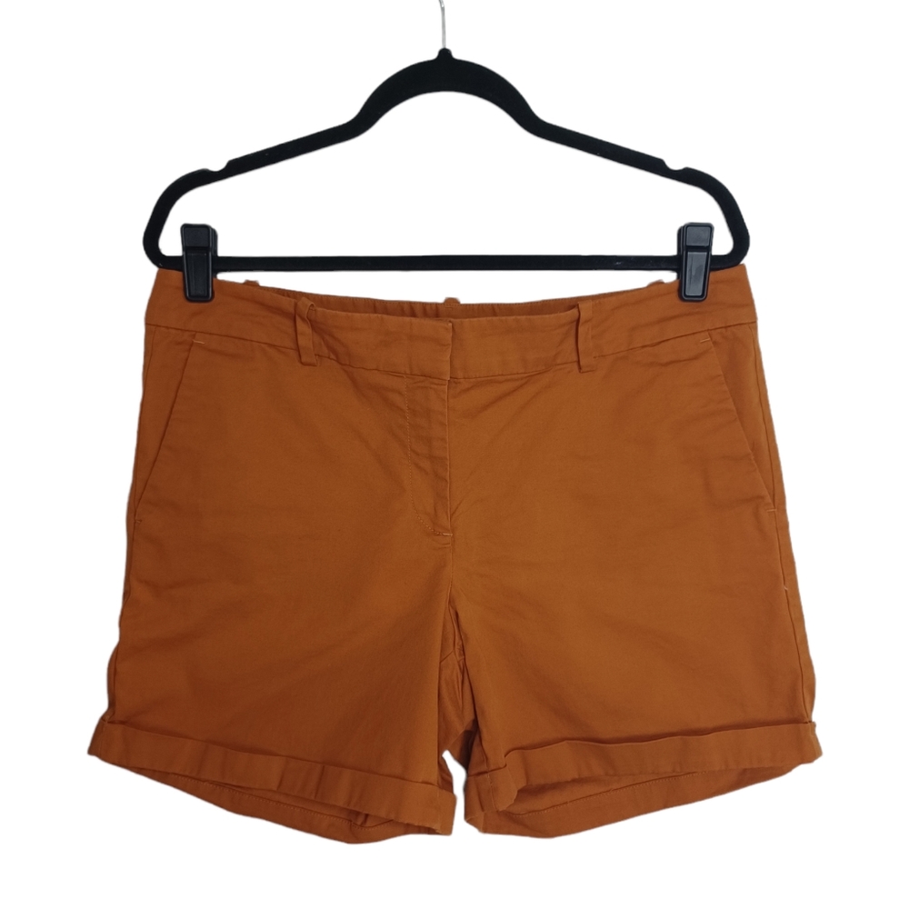 ANN TAYLOR FACTORY Cognac Brown Shorts 10 ( Medium )